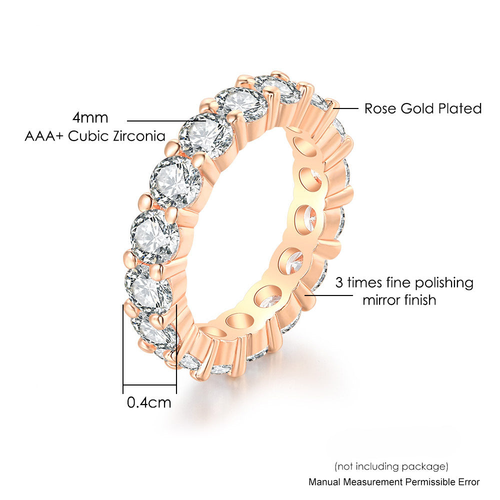 Anillo redondo de diamantes de cobre al por mayor de cobre